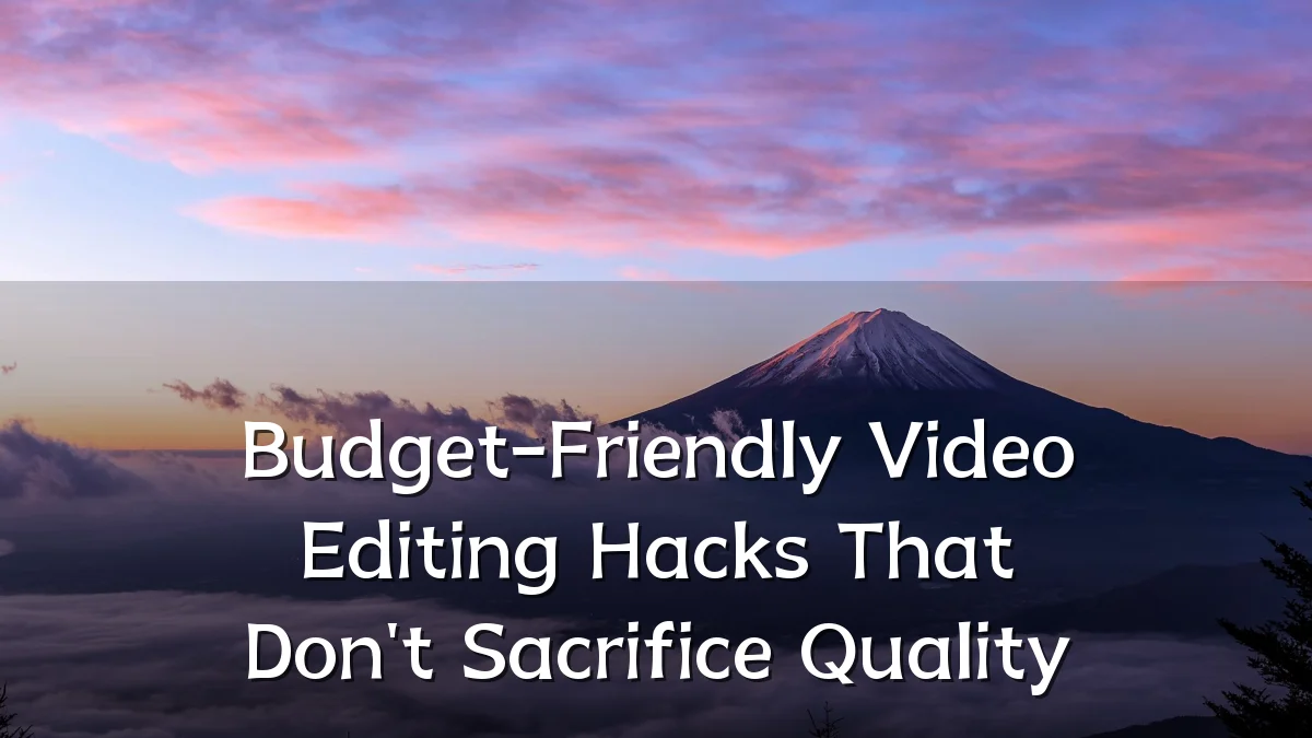 Budget-Friendly Video Editing Hacks That Don't Sacrifice Quality