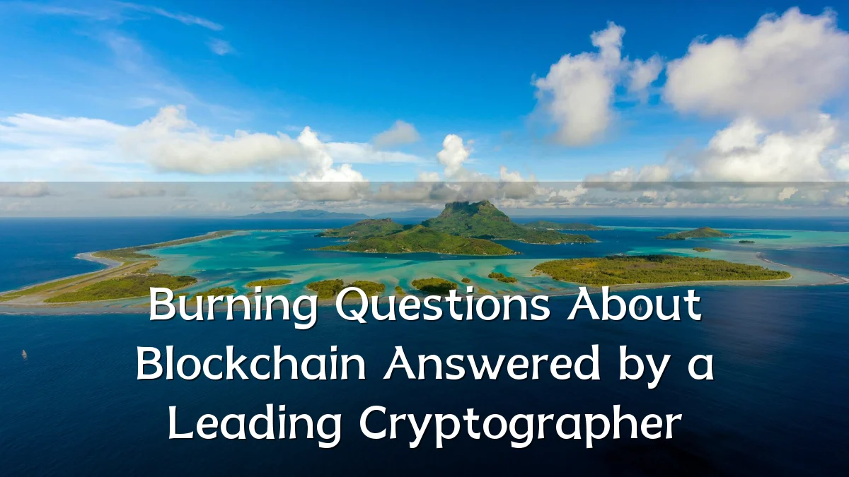 Burning Questions About Blockchain Answered by a Leading Cryptographer