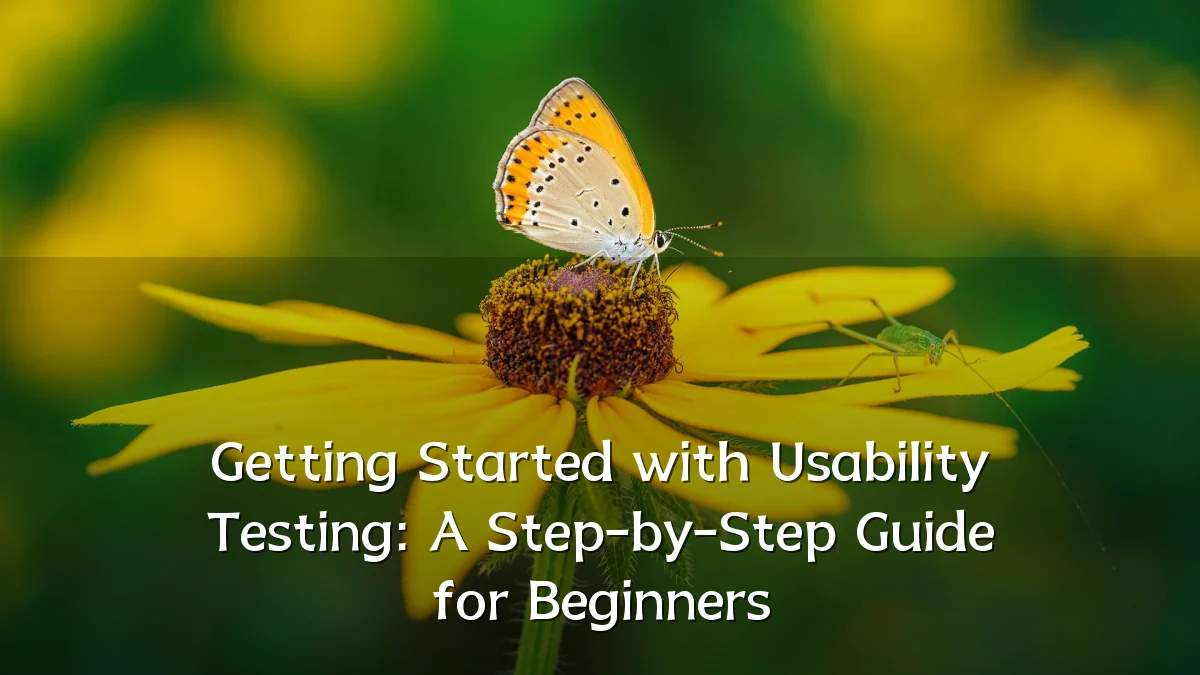 Getting Started with Usability Testing: A Step-by-Step Guide for Beginners