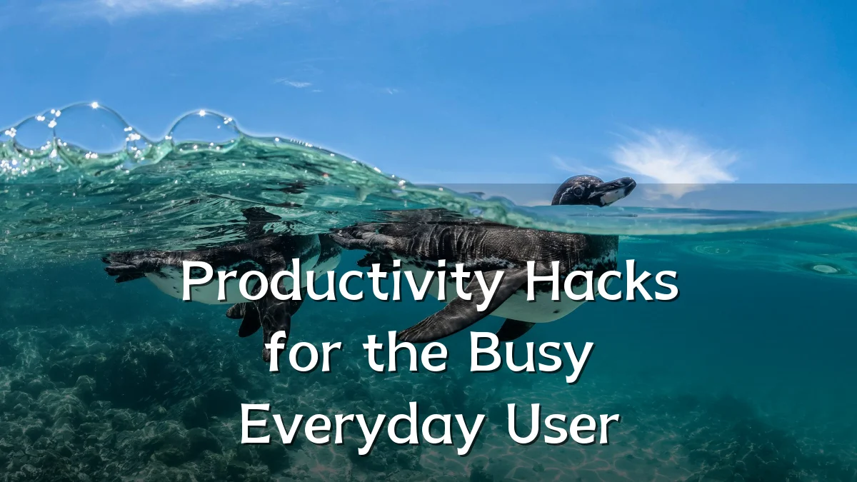 Productivity Hacks for the Busy Everyday User