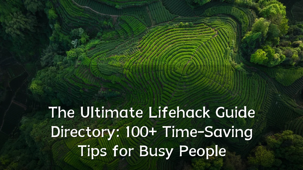 The Ultimate Lifehack Guide Directory: 100+ Time-Saving Tips for Busy People